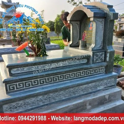 Mẫu mộ đá một mái mã số MM01