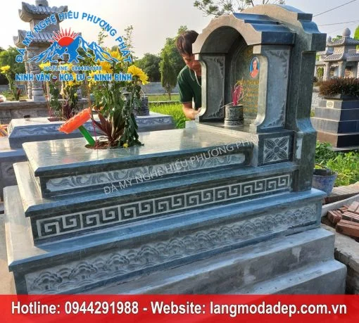 Mẫu mộ đá một mái mã số MM01