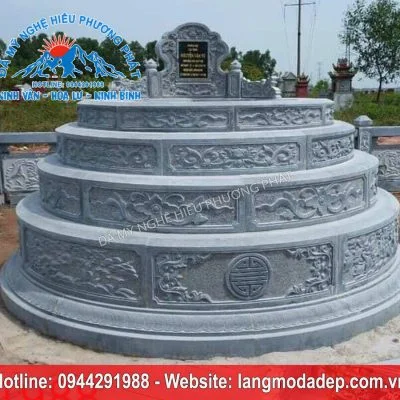 Mẫu mộ đá tròn mã số MT03