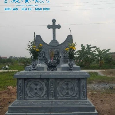 Mẫu mộ đá công giáo mã số CG25