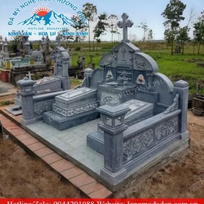 Mẫu mộ đá công giáo mã số CG21
