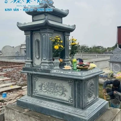 Mẫu mộ đá Hai mái mã số HM19