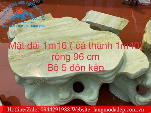 Bàn ghế đá tự nhiên mã số 02