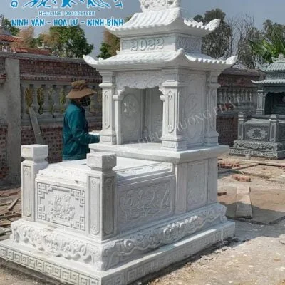Mẫu mộ đá Hai mái mã số HM18