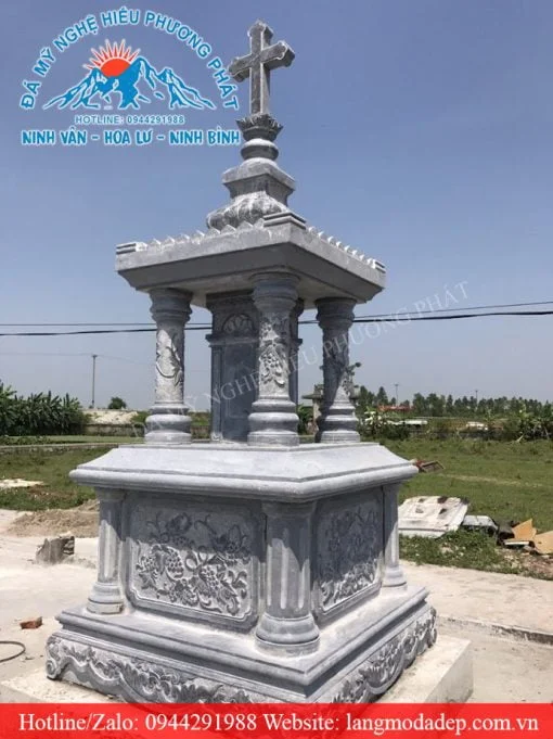 Mẫu mộ đá công giáo mã số CG09
