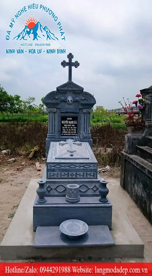 Mẫu mộ đá công giáo mã số CG11