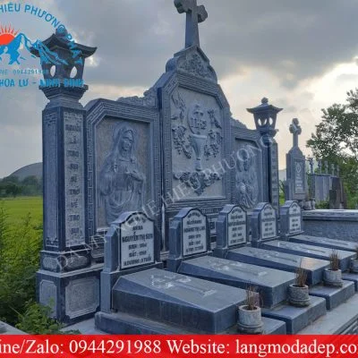 Mẫu mộ đá công giáo mã số CG02