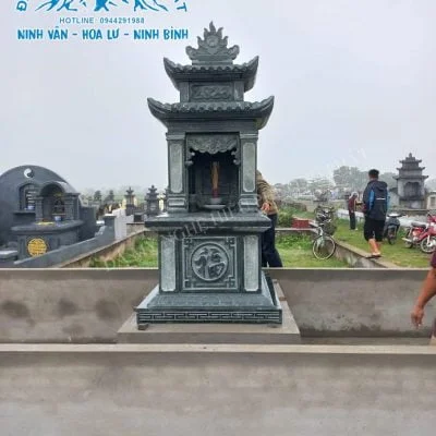 Mẫu mộ đá Hai mái mã số HM16