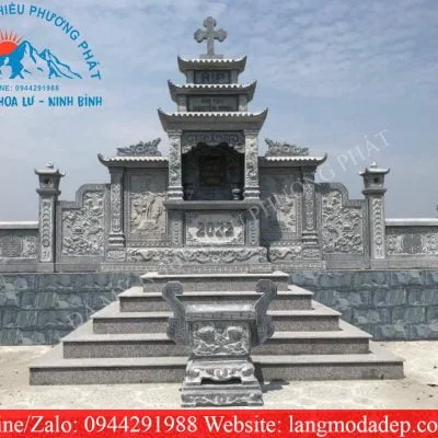 Mẫu mộ đá công giáo mã số CG15