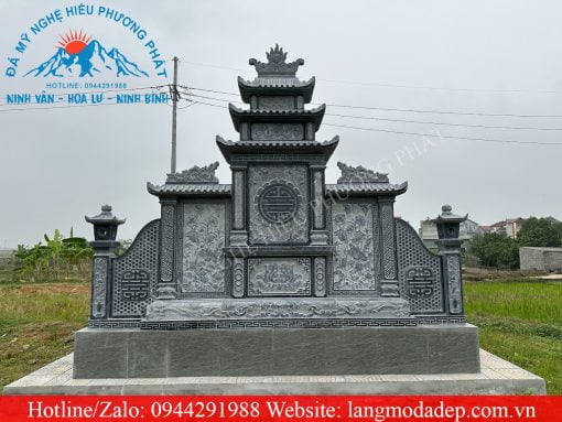 Lăng thờ cánh đá xanh đen