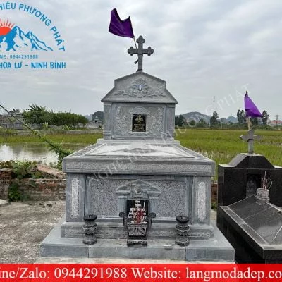 Mẫu mộ đá công giáo mã số CG26