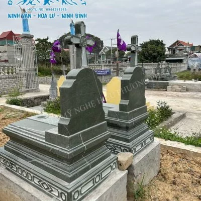 Mẫu mộ đá công giáo mã số CG13